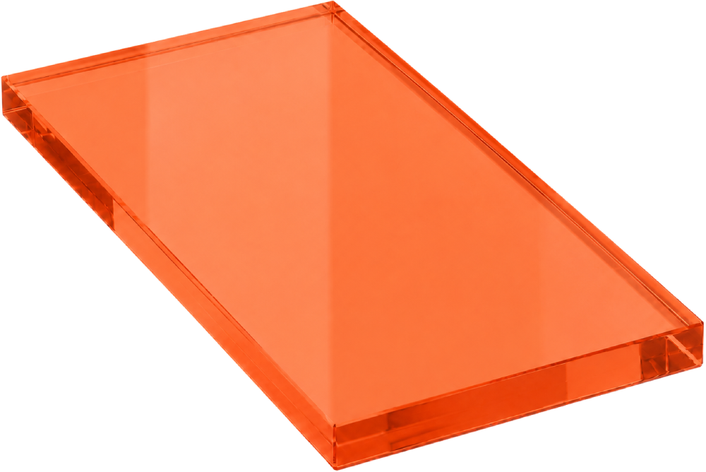 Fotka Laserschutzscheibe Univet 708.GK (orangefarbenes Acrylglas, 3,2 mm)
