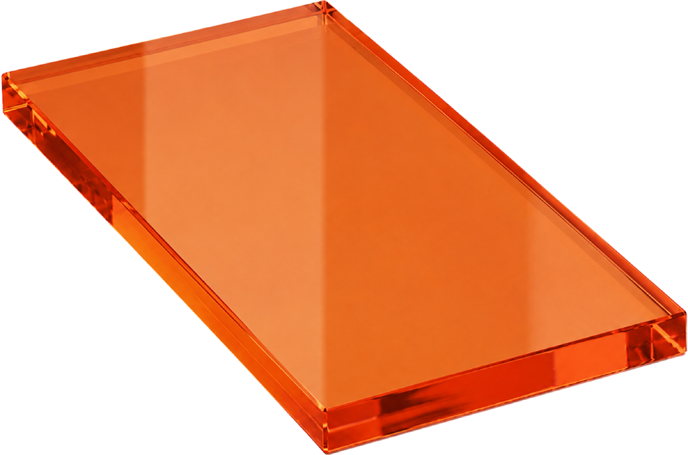 Fotka Laserschutzscheibe Univet 706.GL (orangefarbenes Glas, 4 mm)