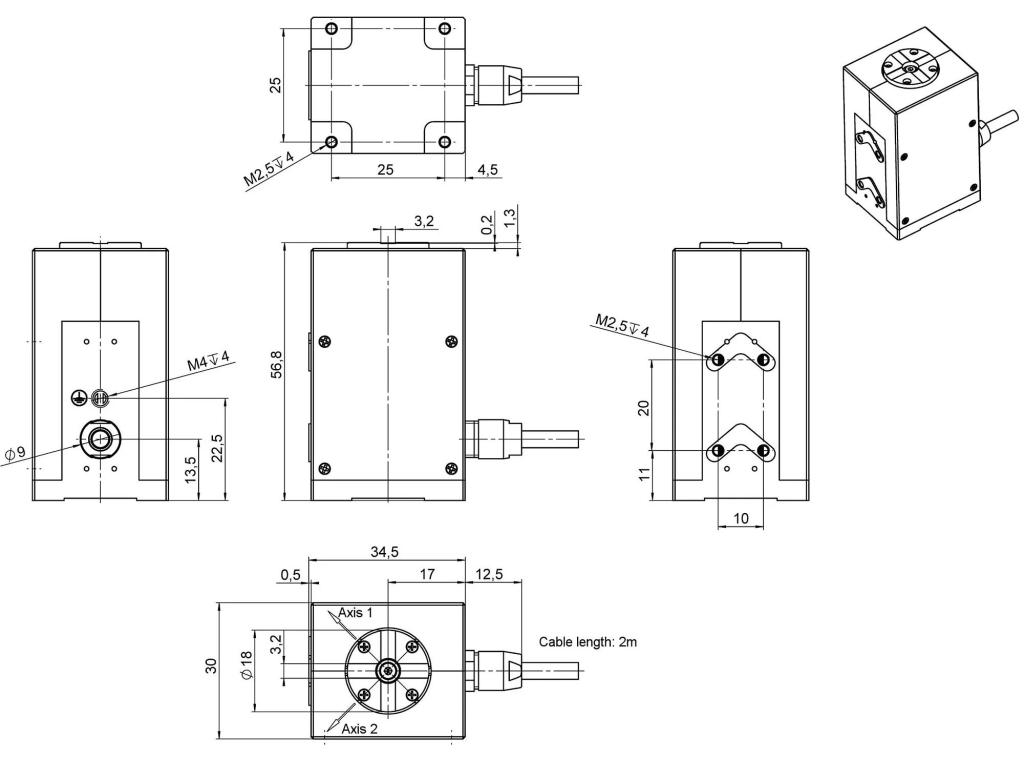 Piezoelektrische Tip-Tilt-Plattform S-335