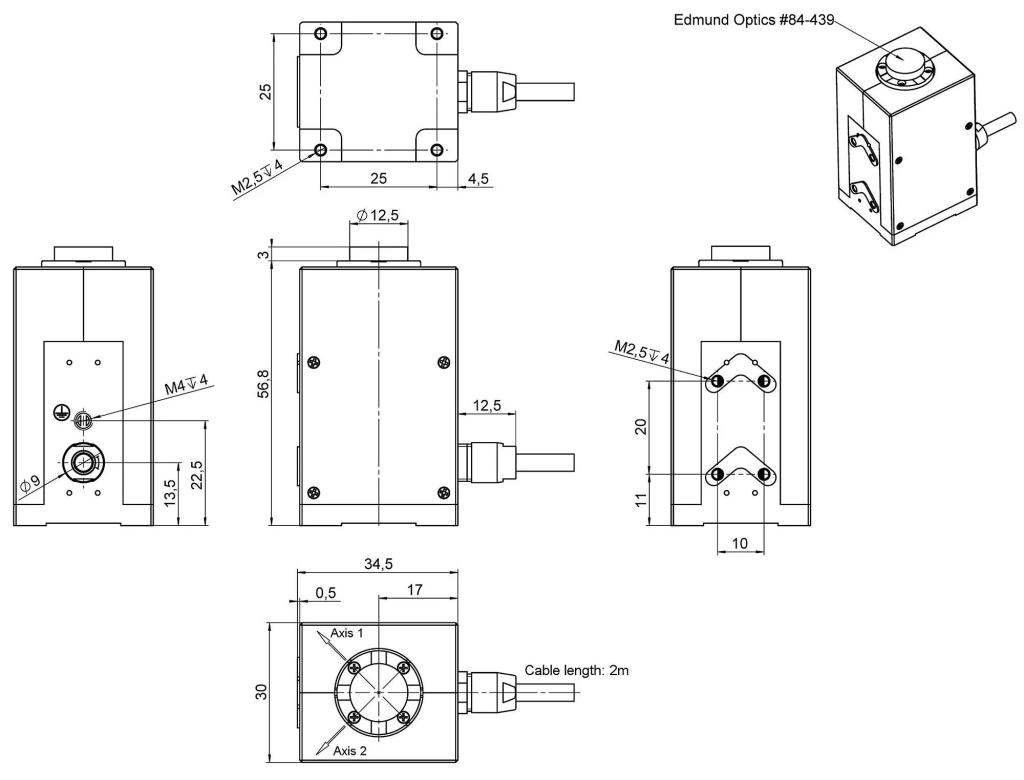 Piezoelektrische Tip-Tilt-Plattform S-335