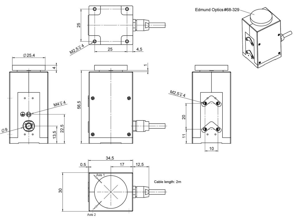 Piezoelektrische Tip-Tilt-Plattform S-335