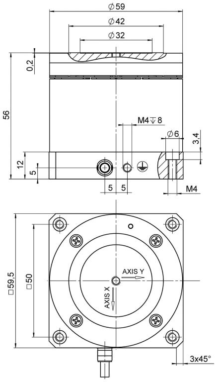 Piezoelektrische Tip/Tilt-Plattform S-340