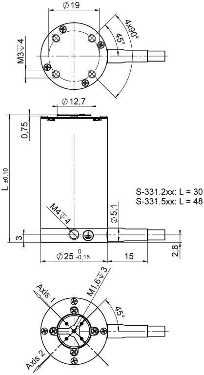 Hochgeschwindigkeits-Piezo-Tip/Tilt-Plattform S-331